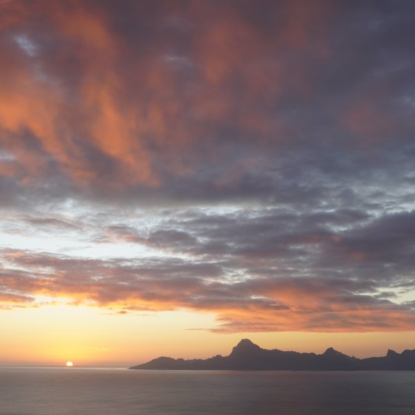 Sonnenuntergang auf Tahiti