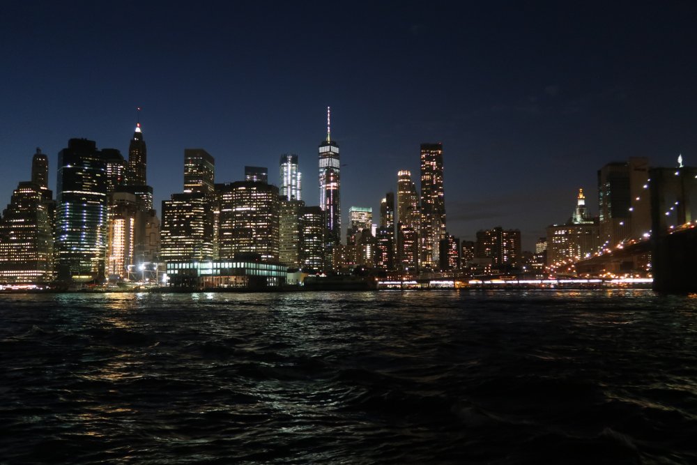 New York Skyline bei Nacht